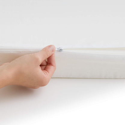 LUCID Fundas de 12,7 cm – Puños de Goma – Caja con Cremallera – Lavable a máquina – Funda para colchón Ascensor, Queen, Color Blanco