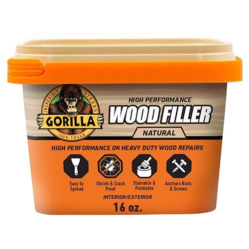 Gorilla Relleno de Madera Multiusos Acabado Natural 16oz