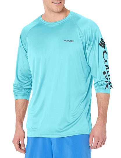 PFG Terminal Tackle Heather Camisa de Manga Larga para Hombre - M - Logotipo de Gulf Stream - Black