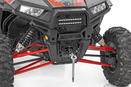 Rough Country Placa de Montaje de cabrestante para Polaris RZR XP 1000-93042 2014-2022, Color Negro