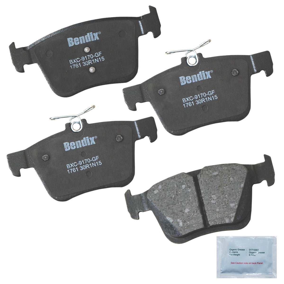 Bendix CFC1760 Premium Pastillas de Freno de Cerámica sin Cobre - Trasero