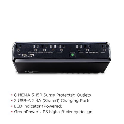 CyberPower No Break SL750U 750 VA / 375 W. Topología Standby