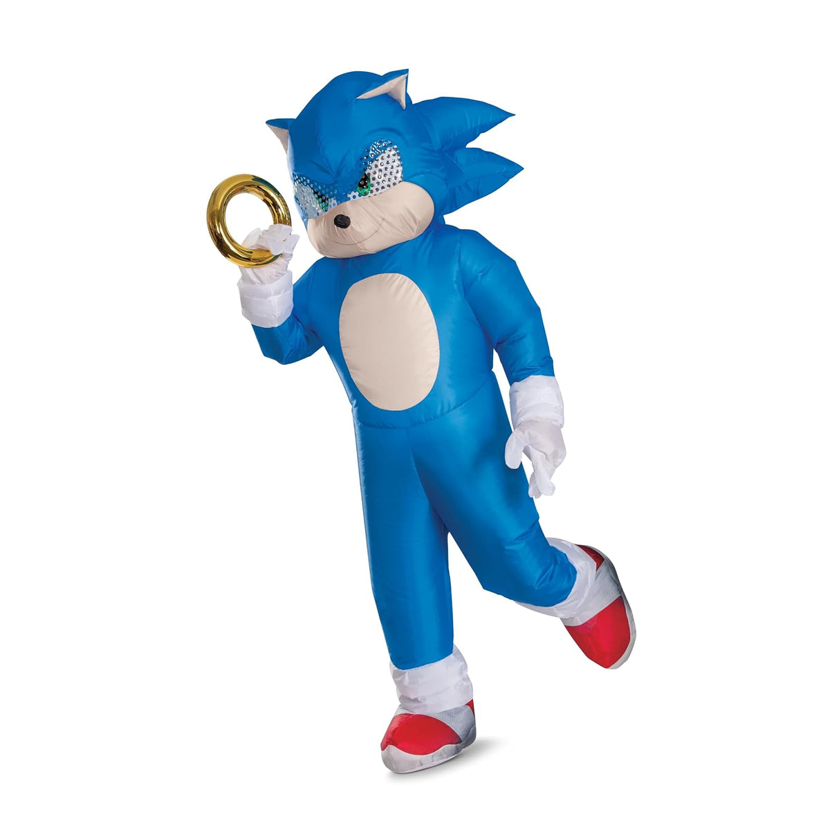 Accesorio Oficial Sonic the Hedgehog, Anillo Dorado de Sonic, para Disfraz | Accesorio Halloween, complemento disfraz Sonic, anillo dorado