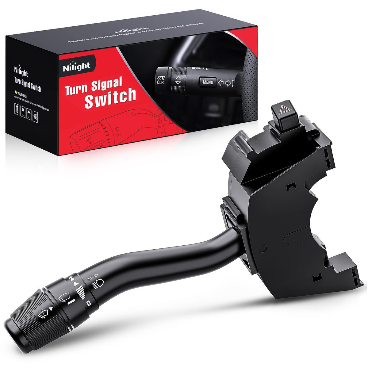 Nilight Interruptor de señal de giro compatible con Ford F150 F-150 F-250 F-350 F-450 F-550 Super Duty F650 F750 Lincoln Blackwood Combinación de limpiaparabrisas garantía garantía