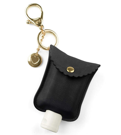 Itzy Ritzy - Soporte para desinfectante de manos, llavero para desinfectante de manos, se adapta a botellas de desinfectantes de 2 onzas (no incluidos), clips a bolsa de pañales, bolso o bolsa de