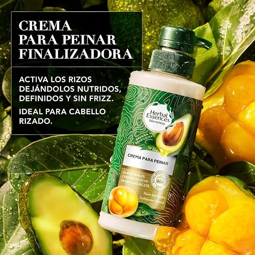 Herbal Essences Crema para peinar rizos Nutre e Hidrata Pequi 300 ml