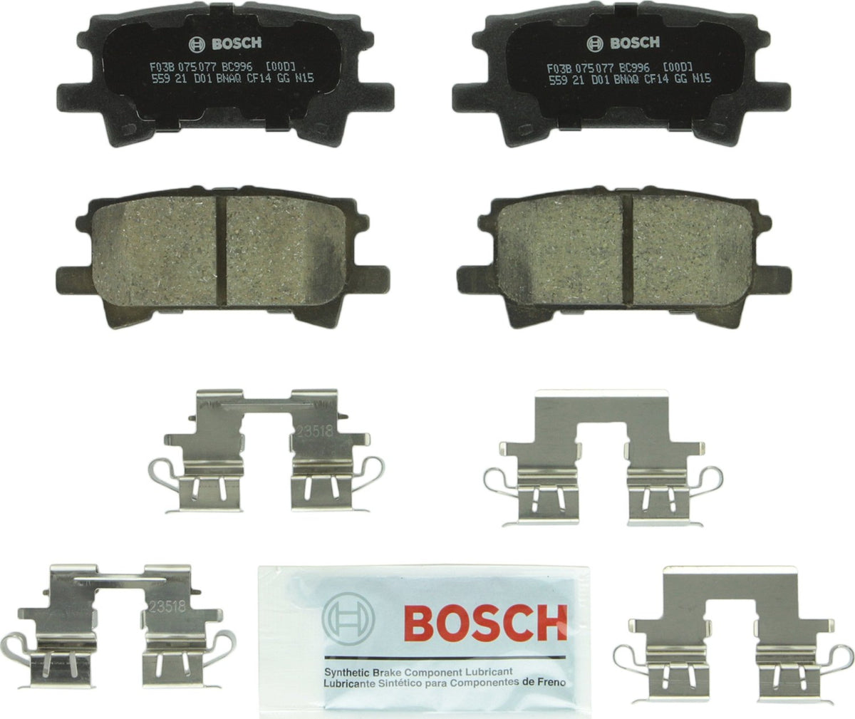 Bosch QuietCast Premium Pastillas de Freno Cerámicas - Posterior - 996 - 800-999