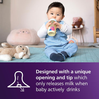 Philips Avent SCY943/02 - Biberón natural con pezón de respuesta natural, 9 onzas, 2 unidades