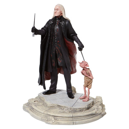 Enesco Harry Potter Lucious Malfoy con Dobby The Elf, Figura de 10.25 Pulgadas, Multicolor