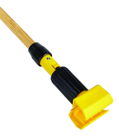 Rubbermaid Commercial Products - Mango de mopa húmeda de madera de 60 pulgadas, natural, para limpieza profesional e industrial, compatible con mopas de diadema de 5 pulgadas