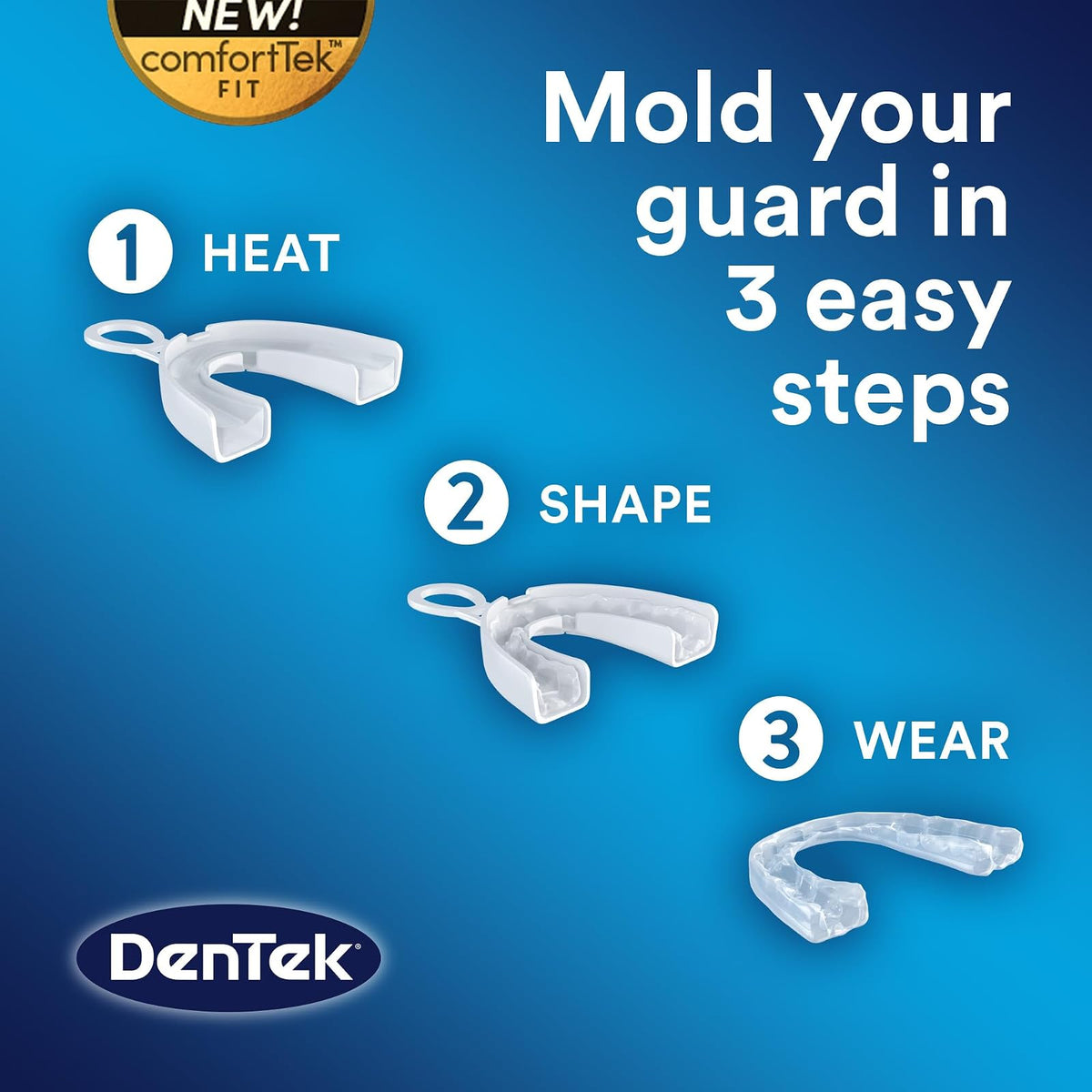 DenTek - Protector dental de máxima protección con ajuste profesional | Para pulir durante la noche