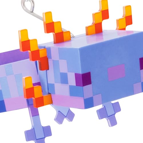 Hallmark - Adornos de Navidad de Minecraft Blue Axolotl, Regalos para Jugadores