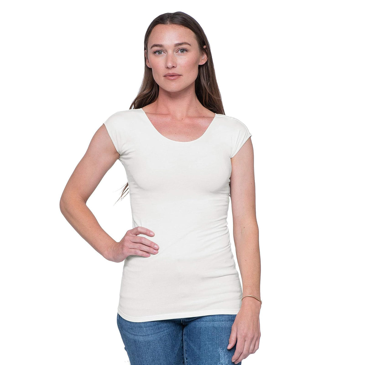Downeast Playera Wonder tee Camiseta para Mujer
