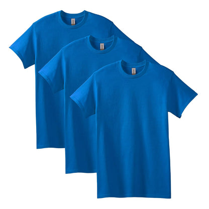 Gildan G5000 Camiseta de Algodón Pesado para Hombre - 3 - Royal (paquete de 3) - G