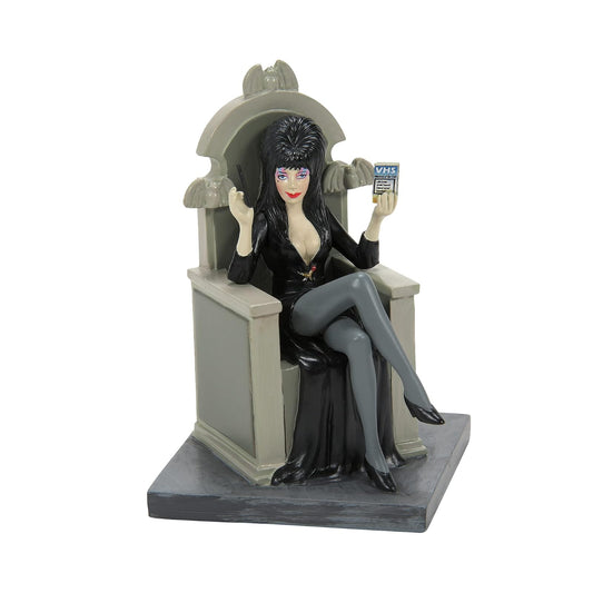 Department 56 Elvira Mistress of The Dark Village - Figura de autógrafos de Firma, 3.3 Pulgadas, Multicolor