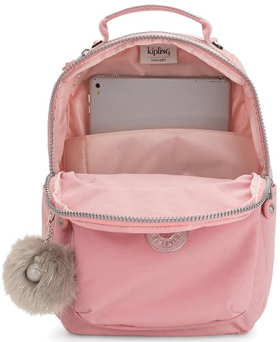 Kipling Seoul - Mochila pequeña para mujer, duradera, correas acolchadas para los hombros con funda para tablet