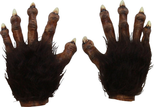 Wolf Hands Deluxe Accesorio de Guantes de Hombre Lobo, Complemento para Manos de Wolfman Ideal para Halloween y Fiestas de Disfraces