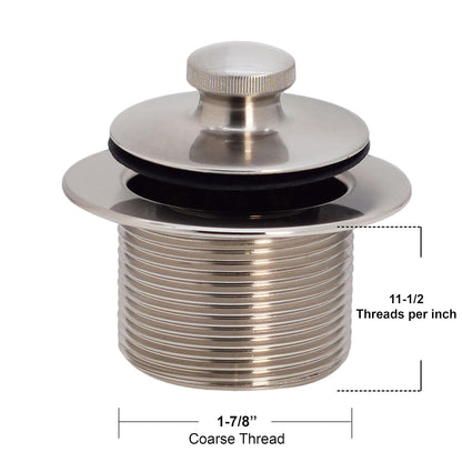 Westbrass D94-2-62 - Juego de rebosadero de dos agujeros, color negro mate