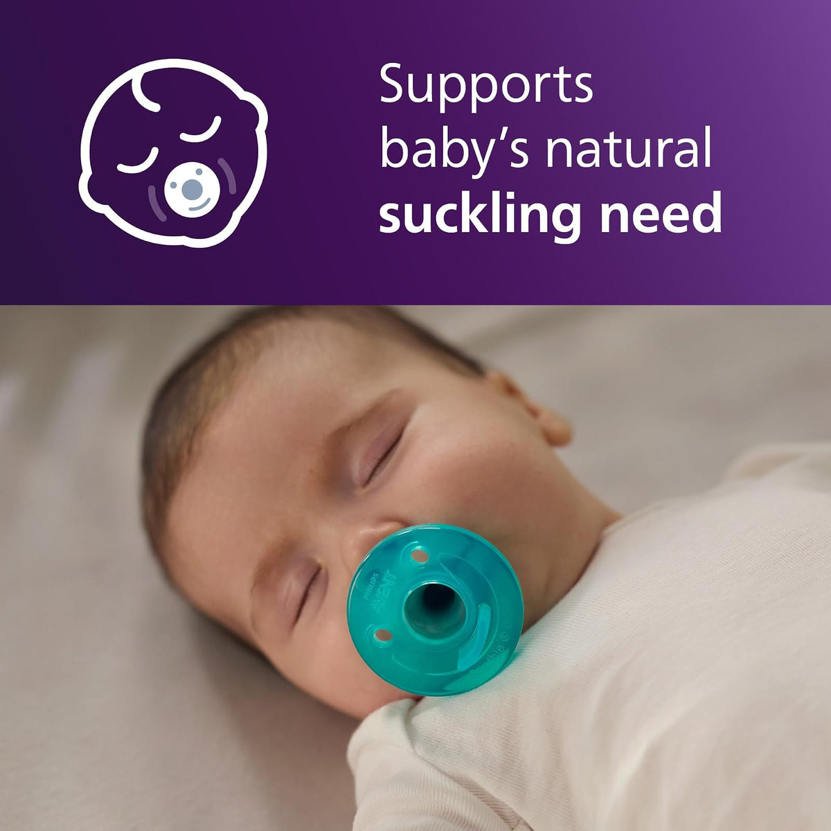 Philips AVENT Soothie Pacifier, 0-3 Months, Green, 4 Pack, SCF190/41