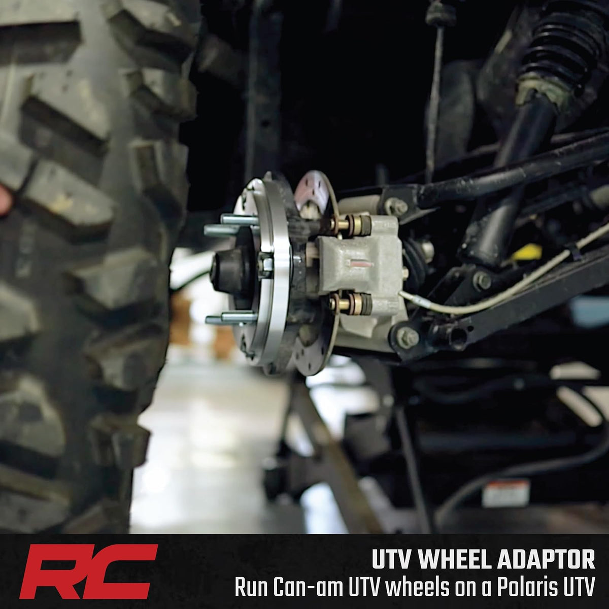 Rough Country Adaptadores de Rueda 10097, 4x156 mm a 4x136/137 mm, para Polaris UTV, Aluminio