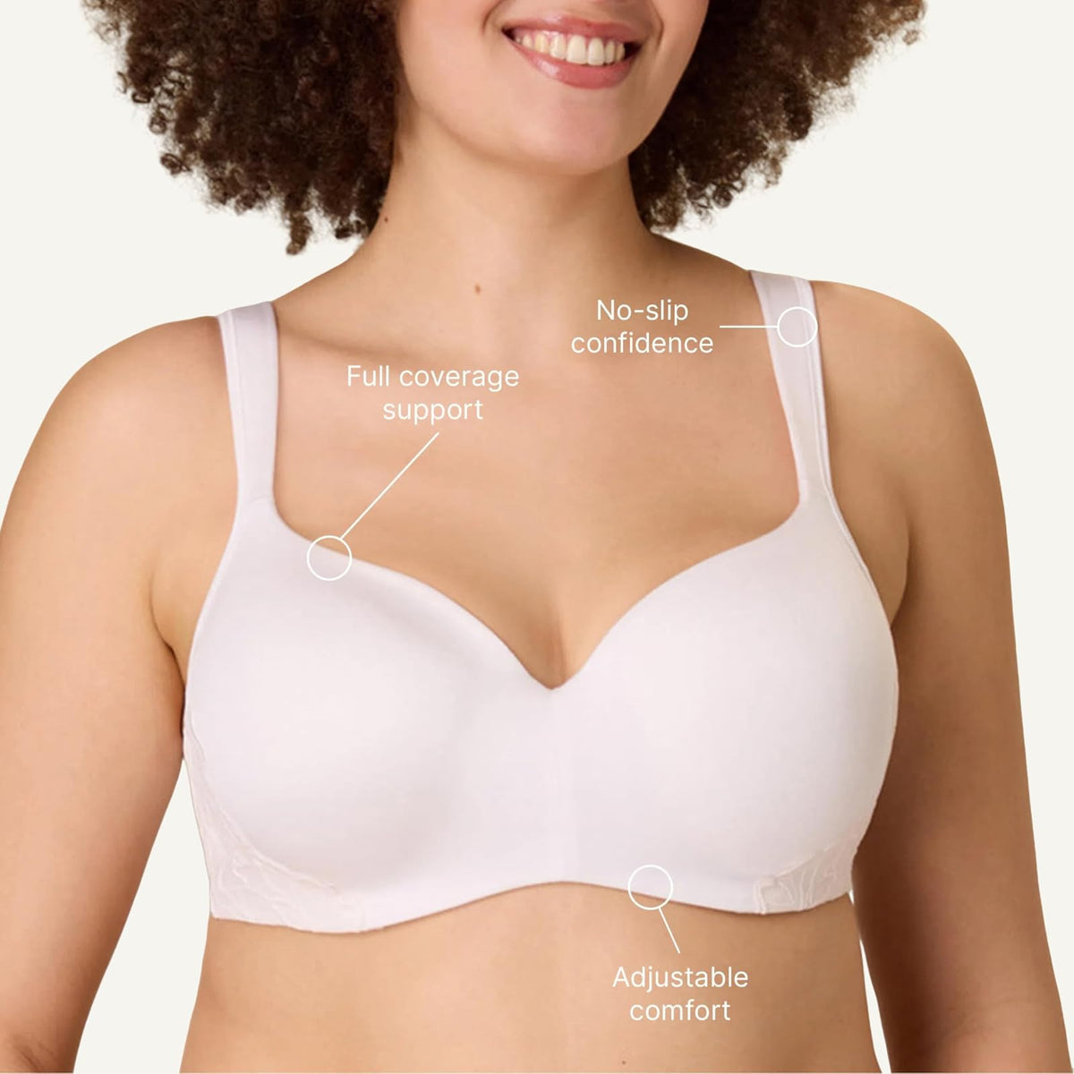 Playtex Underwire Bra, Plus-Size Bras Available, Full Coverage, Moisture-Wicking, 4802 Sujetador para Camiseta Mujer