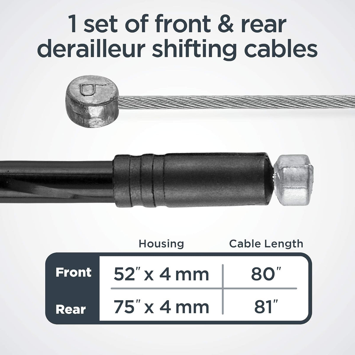 Schwinn Bike Brake and Derailleur Cable Repair Set, Black