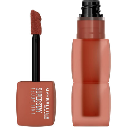 Maybelline Super Stay Teddy Tint Tinta para Labios Mate, 5 ml - Tono Faux Freckle