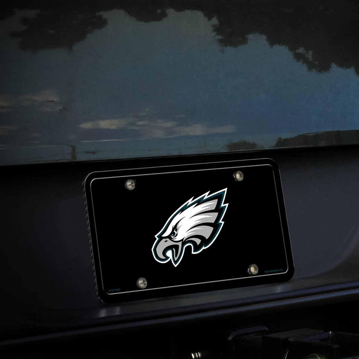 'Rico Industries NFL Football Philadelphia Eagles Metal Auto Tag 6'' x 12'' - Great for Truck/Car/SUV'