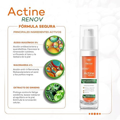 Darrow Actine Renov Serum Facial Anti-imperfecciones Niacinamida, 30g