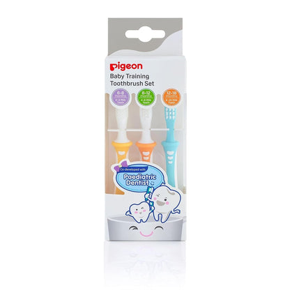 Pigeon Juego de Cepillo Dental para Bebé, Multicolor