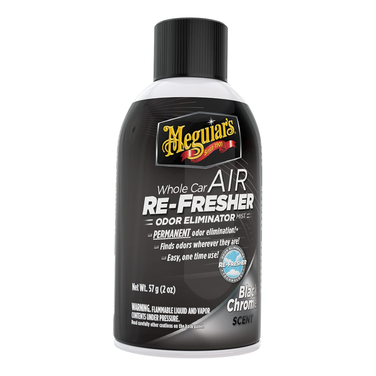 Meguiar´s DKO G8408 Pulidor de Vidrio Compound + Meguiar's Oficial Air Re-Fresher Eliminador De Olores Black Chrome G181302 57 g
