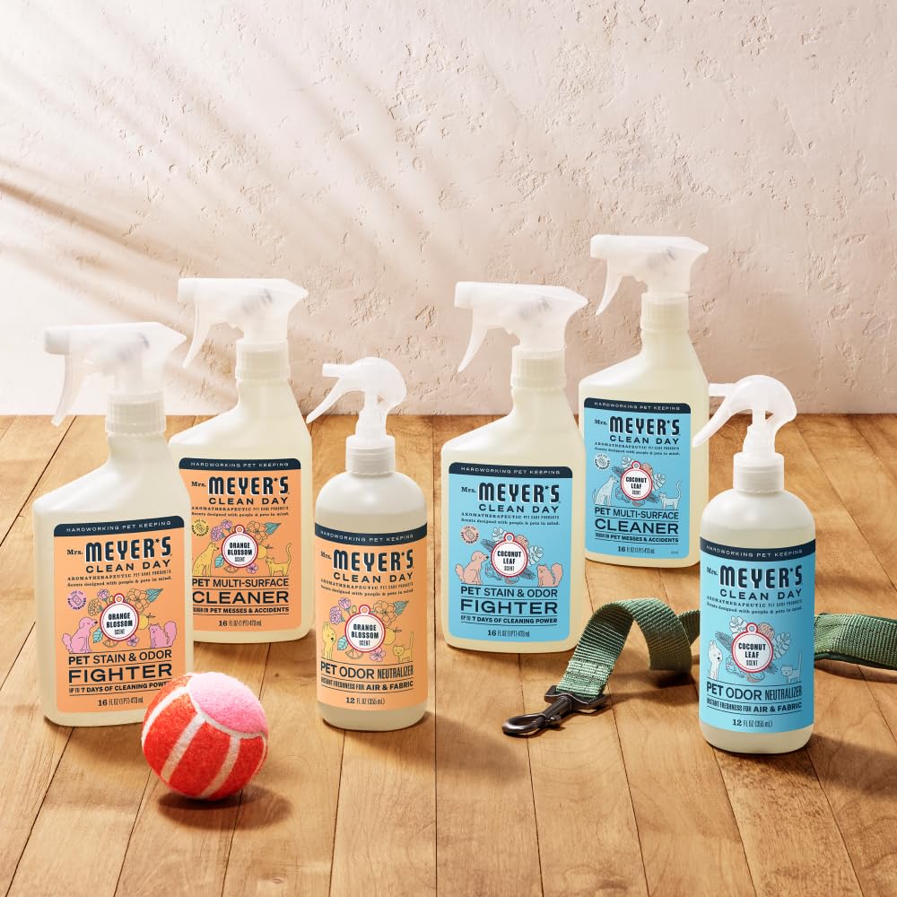 Mrs. Meyer’s Neutralizador de Olores Flor de Azahar 355 ml | Odor Neutralizer Spray para Mascotas | Elimina Olores al Instante | Aroma Floral Refrescante | Fórmula de Origen Vegetal