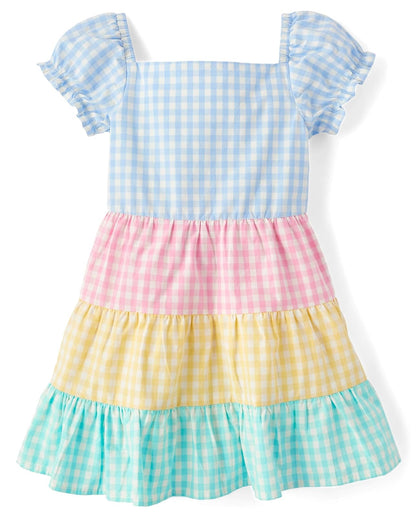Gymboree Vestido de Suéter Manga Corta para Niña - multicolor - fantasía (Breeze Multi) - 10