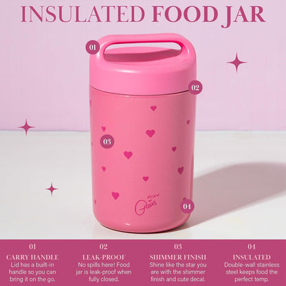 Paris Hilton PH - Calcomanías aisladas para alimentos de 16 onzas, color rosa, 16 onzas