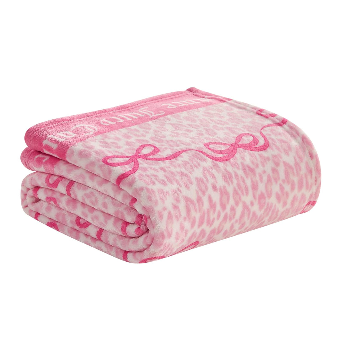Juicy Couture - Manta de Felpa icónica de 50 x 70 Pulgadas, Color Rosa, Mantas Decorativas para sofás, Mantas para sillas y Camas