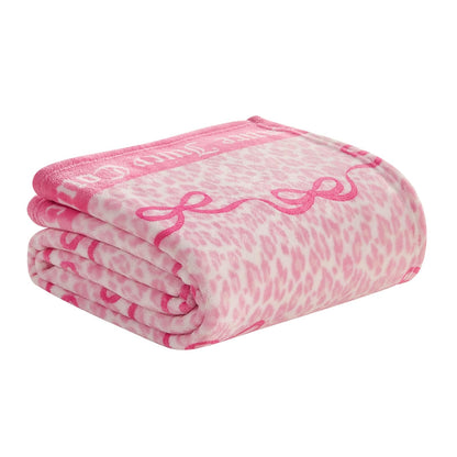 Juicy Couture - Manta de Felpa icónica de 50 x 70 Pulgadas, Color Rosa, Mantas Decorativas para sofás, Mantas para sillas y Camas