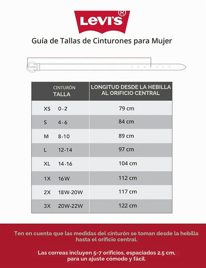 Levi's Cinturón de cuero informal. Cinturn para Mujer