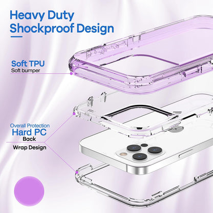 ORIbox - Funda Compatible con iPhone 12 y iPhone 12 Pro, Resistente a los Golpes, anticaída, Transparente
