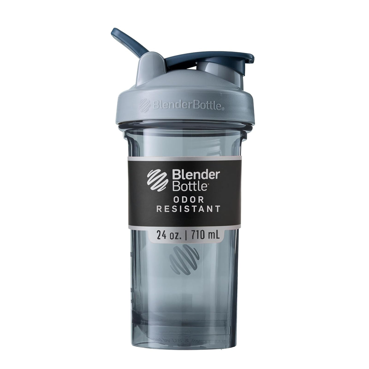 BlenderBottle Pro Series Shaker para Proteína - Gris - 0.7 Litros - Botella coctelera