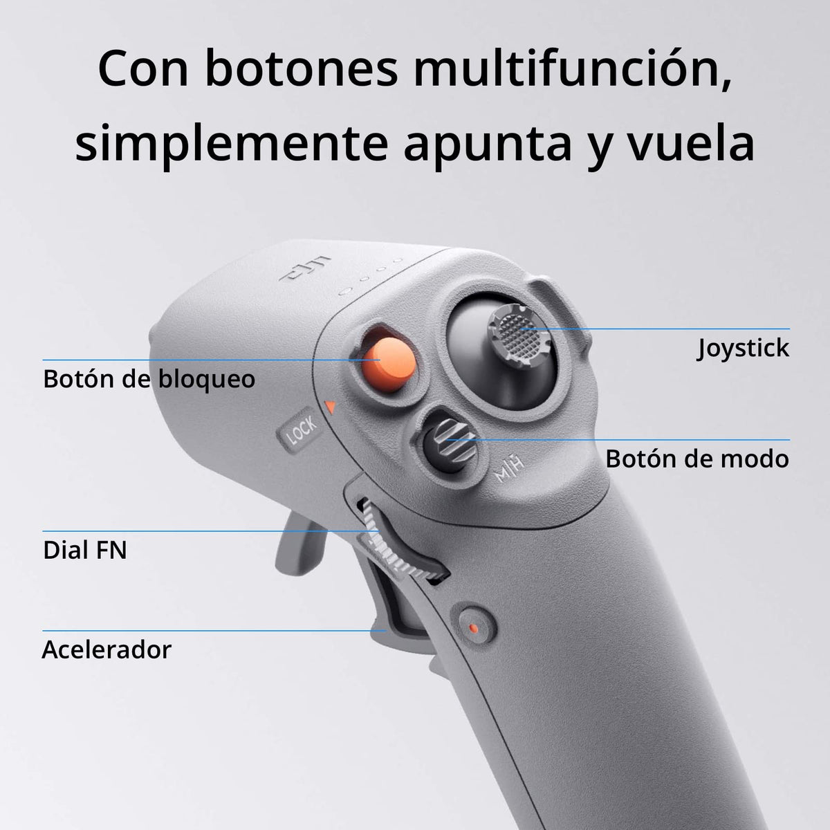 dji RC Motion 2 - Controlador Inteligente inmersivo, operación multidireccional, Accesorio para Drones Multifuncional e intuitivo para FPV, Compatible con dji Avata