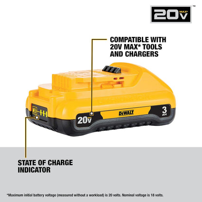 DEWALT DCB230C Kit de batería 20V MAX + Cargador 3 Ah