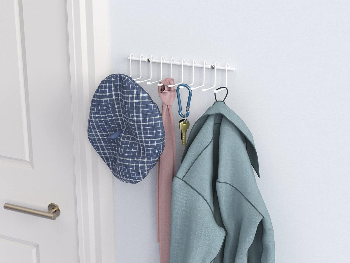 ClosetMaid - 71008 Perchero versátil para corbatas y cinturones, blanco