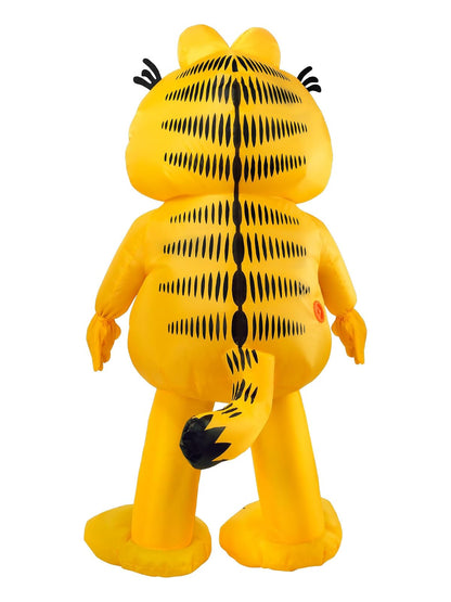 Rubies - Disfraz inflable Garfield para adultos para fiestas temáticas y Halloween, como se muestra, talla única
