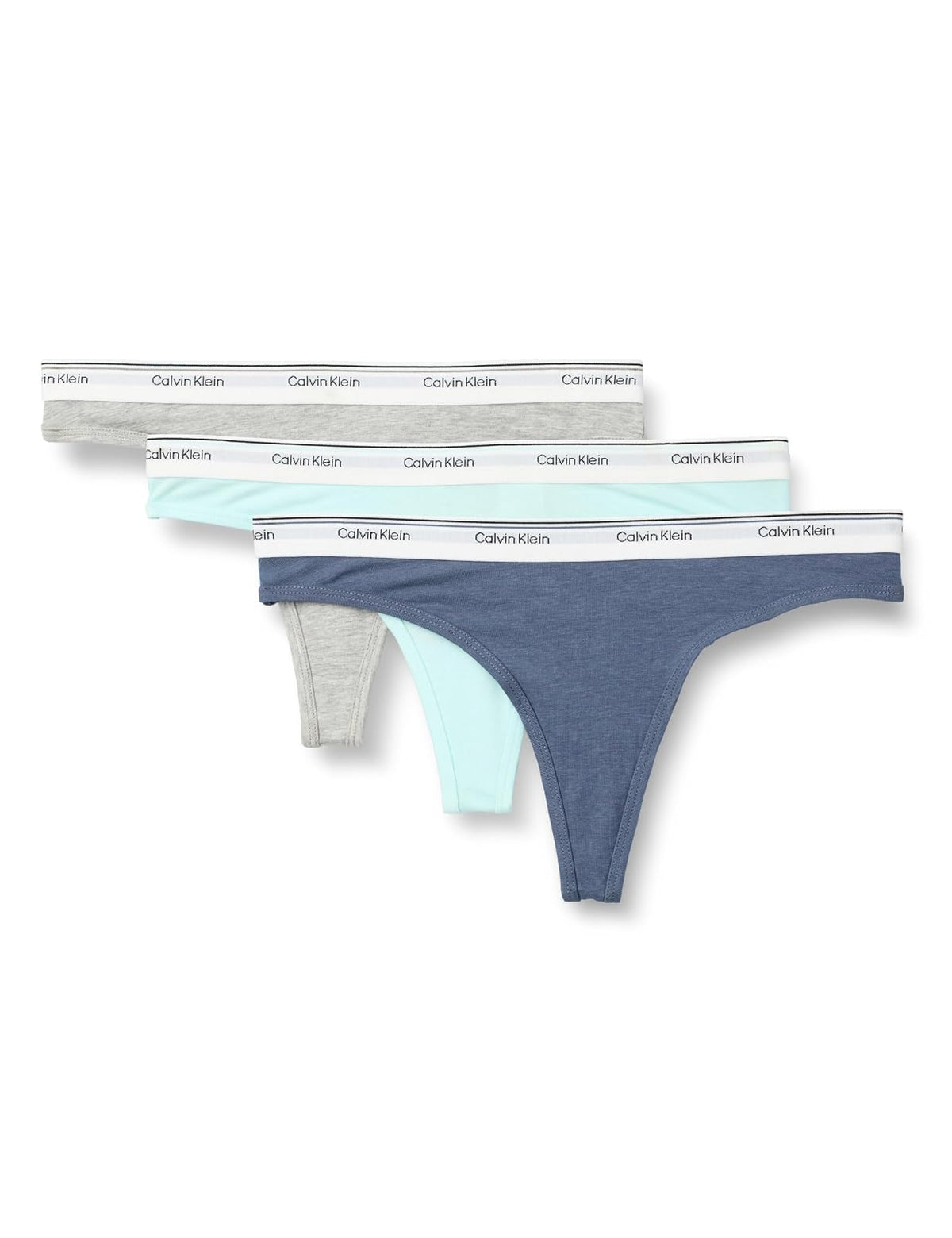 Calvin Klein Tangas de Algodón para Mujer Paquete de 3 - CH - Gris