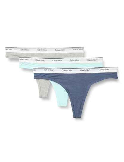 Calvin Klein Tangas de Algodón para Mujer Paquete de 3 - CH - Gris