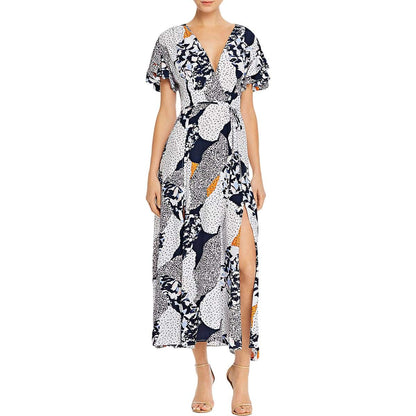 French Connection Vestido Largo Cruzado Francis Drape para Mujer