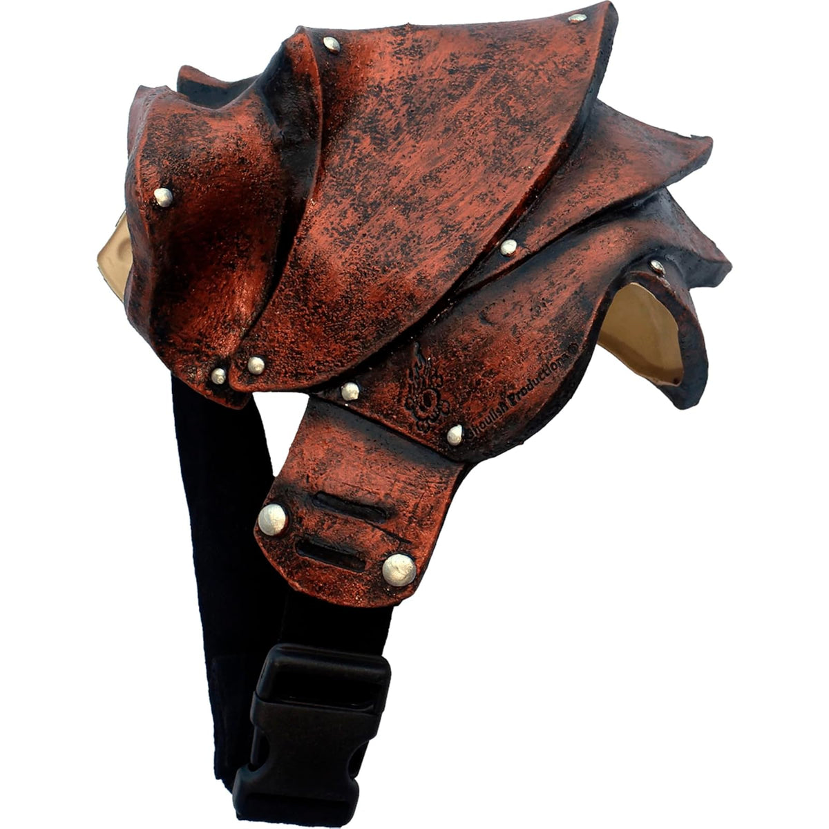 Pauldron Copper, Accesorio para Disfraz de Hombreras de Cobre, Complemento de Hombros Armadura Ideal para Halloween y Fiesta de Disfraces