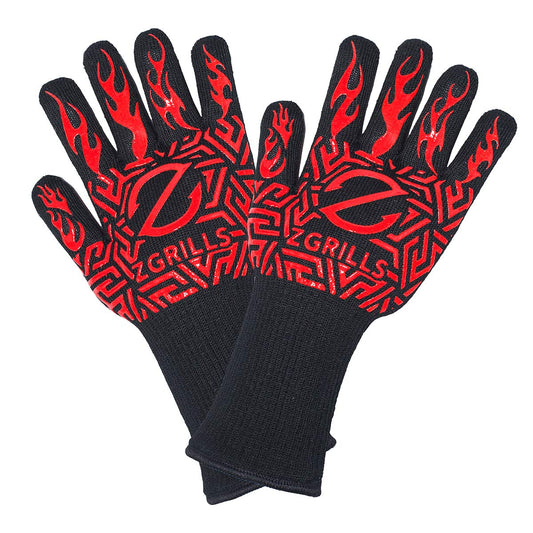 Z GRILLS Guantes de parrilla para barbacoa de 1880 °F, resistentes al calor, guantes de silicona resistentes al calor, guantes para ahumar, tamaño universal para barbacoa, hornear, freír, soldar, cortar