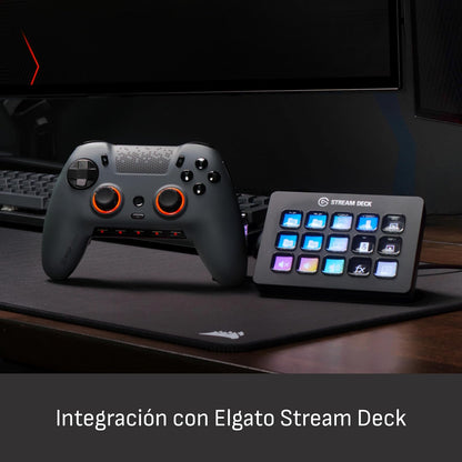 SCUF ENVISION PRO V2 (2025) Control Gaming Inalámbrico para PC – Gris claro