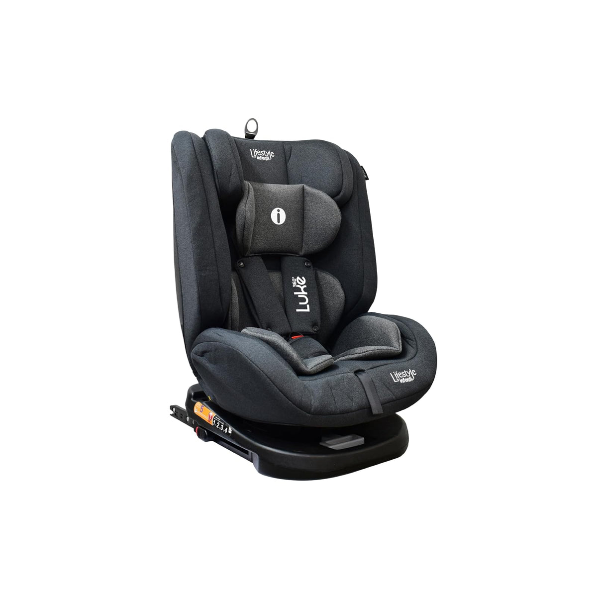 Infanti Luke 360 Autoasiento Giratorio, Grupo 0+ a 3 - Gris oxford
